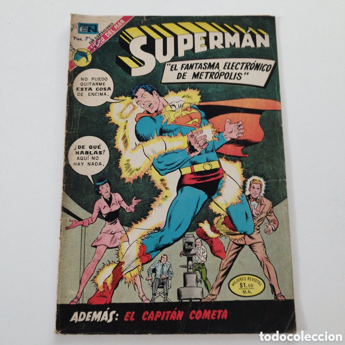 Tebeos: SUPERMAN / # 914 / ED. NOVARO / 1972 / EL FANTASMA ELECTRONICO DE METROPOLIS