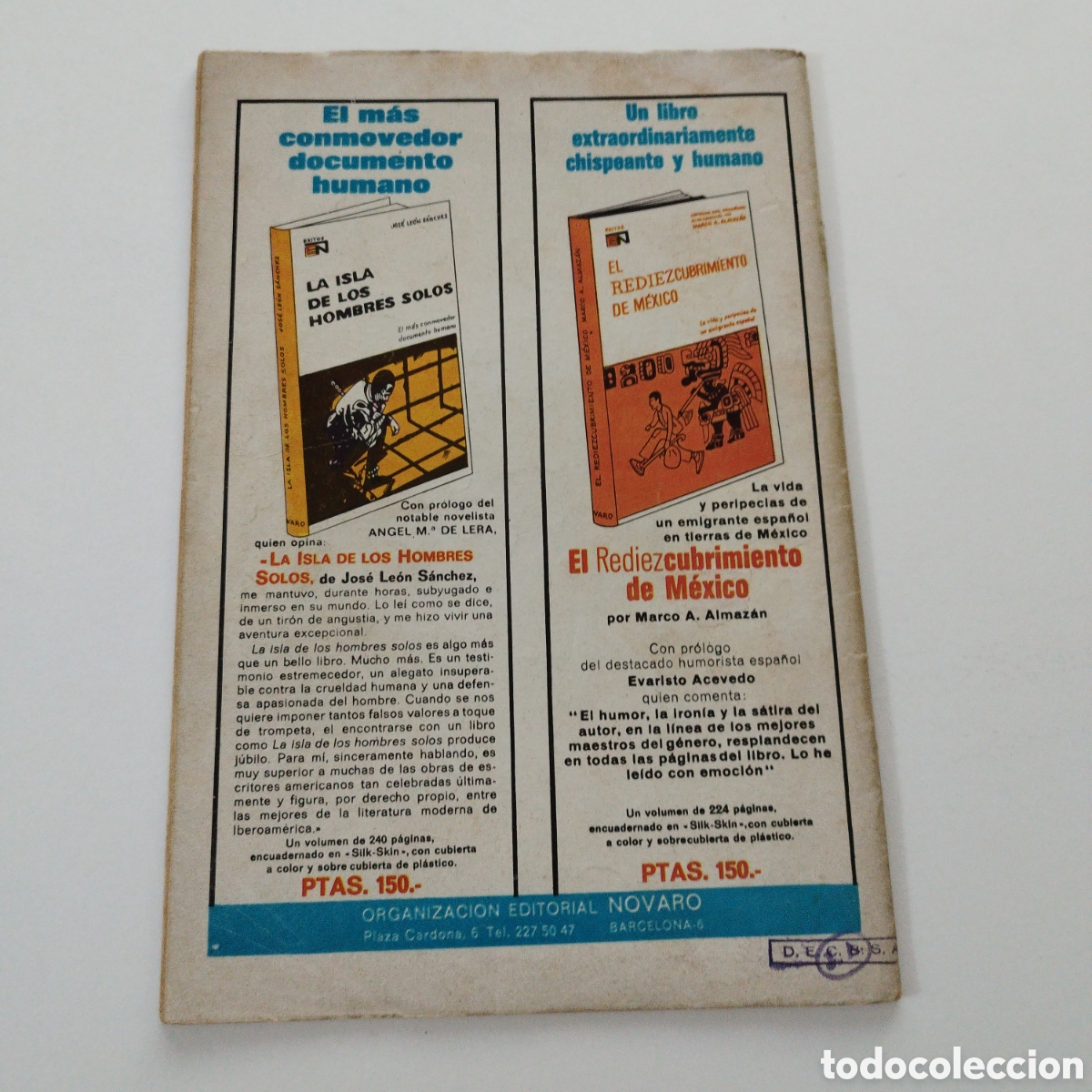 Tebeos: SUPERMAN / # 850 / ED. NOVARO / 1972 - Foto 2