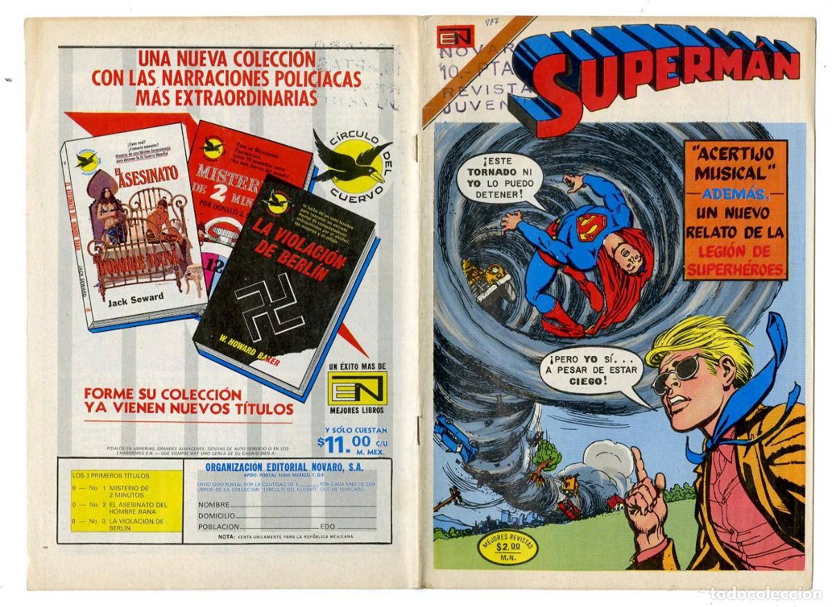 Tebeos: Superman n.977 - Edt Novaro (B7) - Foto 1
