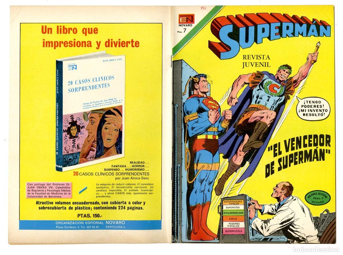 Tebeos: Superman n.891 - Edt Novaro (B7) - Foto 1
