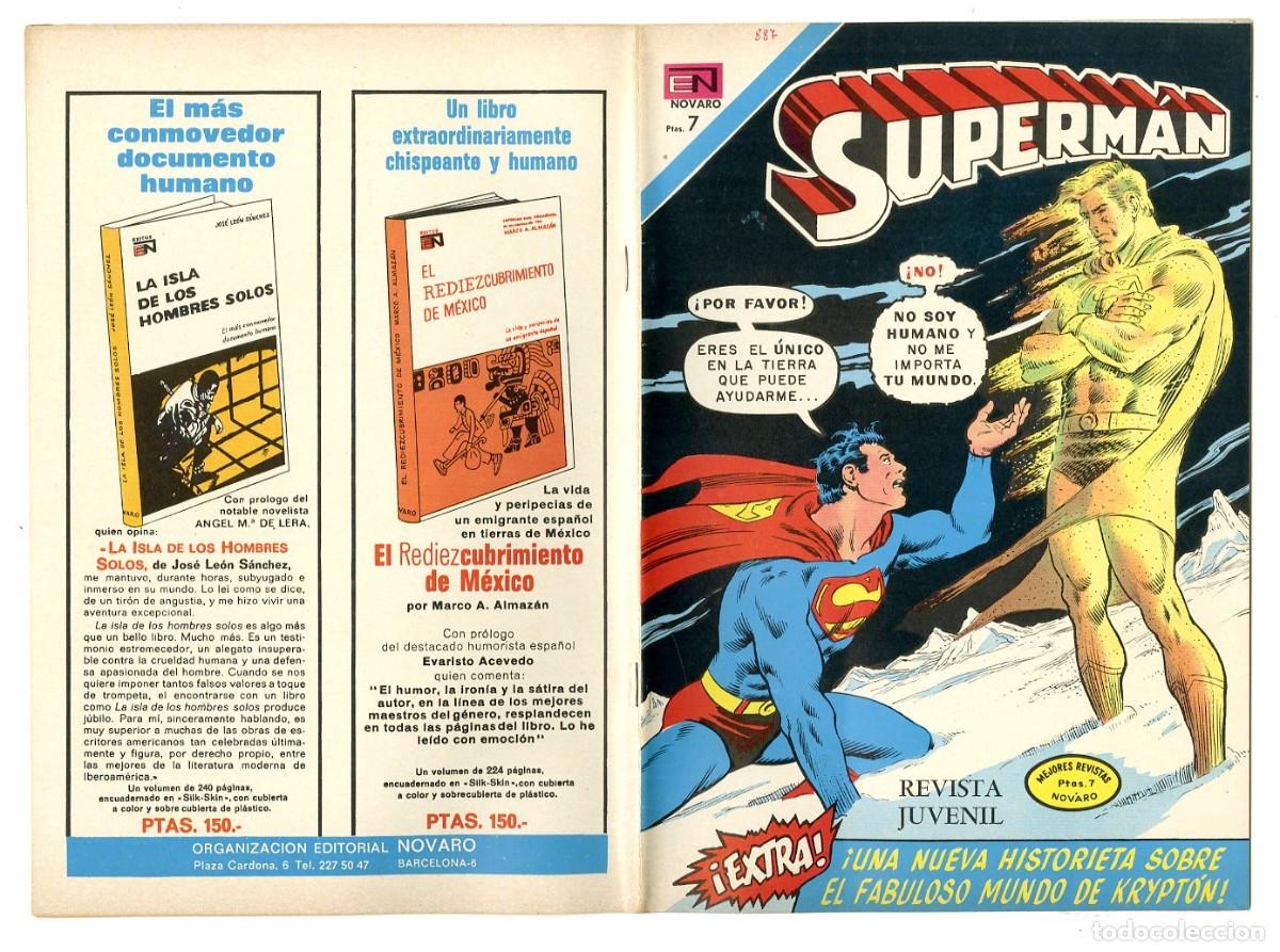 Tebeos: Superman n.887 - Edt Novaro (B7) - Foto 1