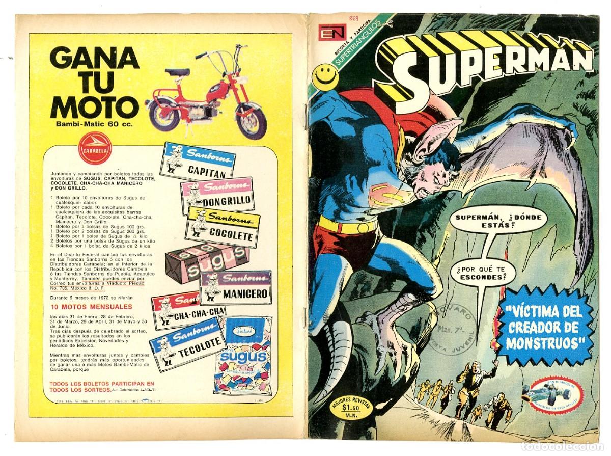 Tebeos: Superman n.869 - Edt Novaro (B7) - Foto 1