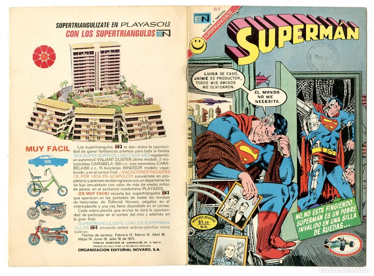 Tebeos: Superm&aacute;n n.859 - Edt Novaro (B7) - Foto 1