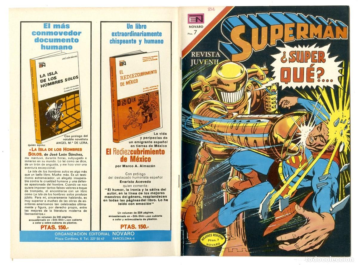 Tebeos: Superm&aacute;n n.852 - Edt Novaro (B7) - Foto 1