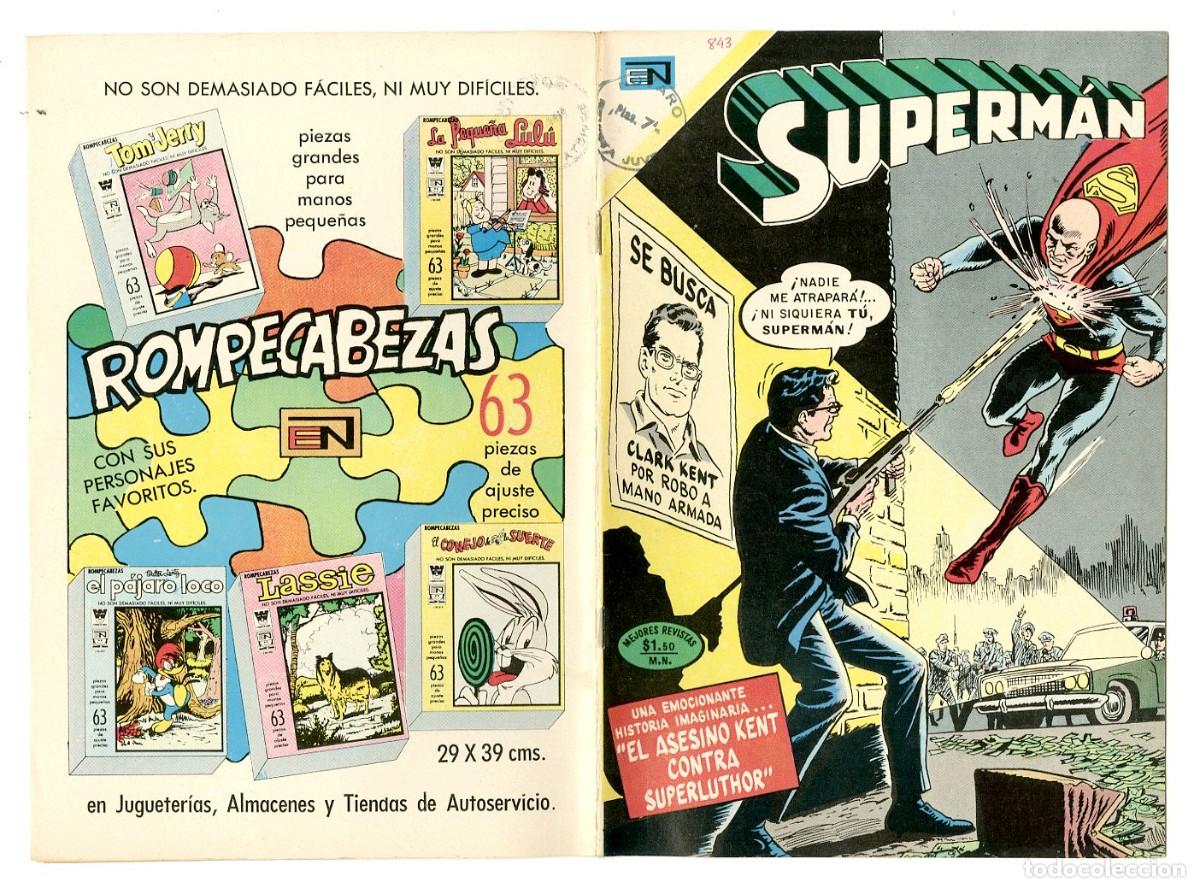Tebeos: Superm&aacute;n n.843 - Edt Novaro (B7) - Foto 1