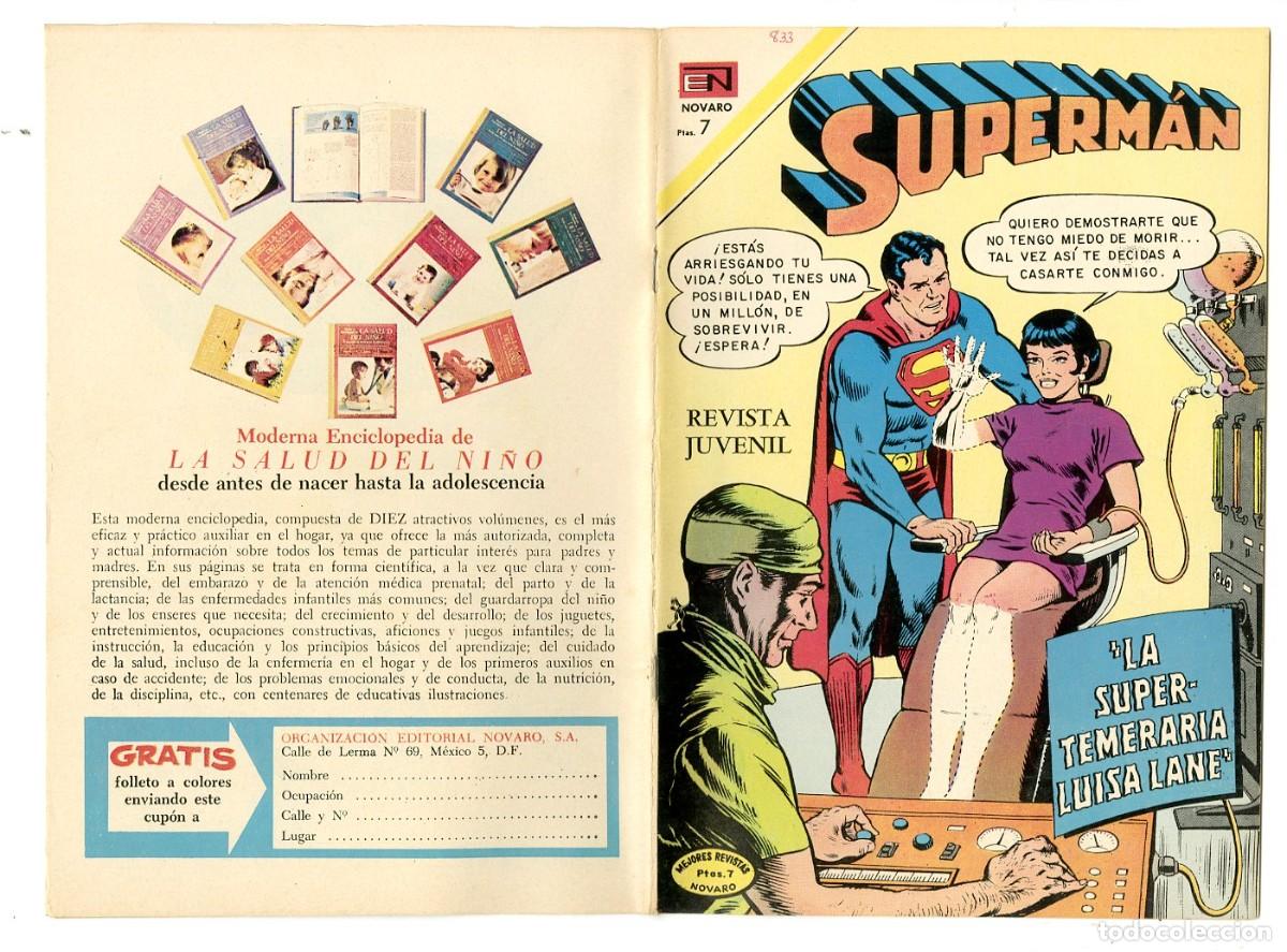 Tebeos: Superm&aacute;n n.833 - Edt Novaro (B7) - Foto 1
