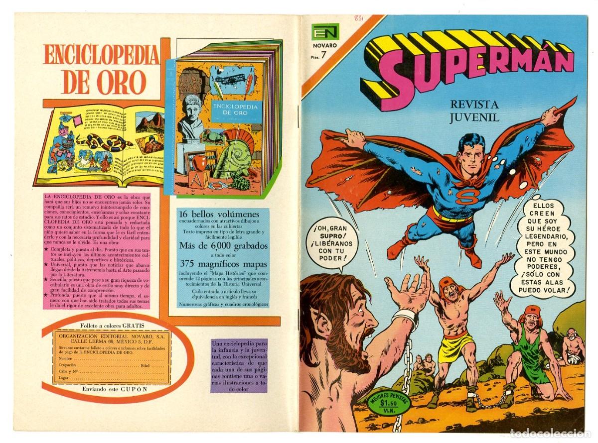 Tebeos: Superm&aacute;n n.831 - Edt Novaro (B7) - Foto 1