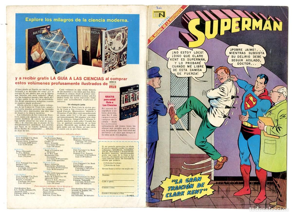 Tebeos: Superm&aacute;n n.700 - Edt Novaro (B7) - Foto 1