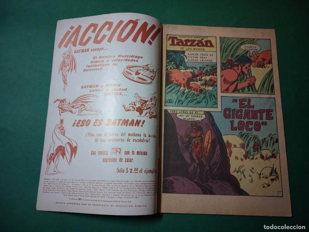 Tebeos: Tarzan de los Monos N&ordm; 403 A&ntilde;o 1974 - Foto 2