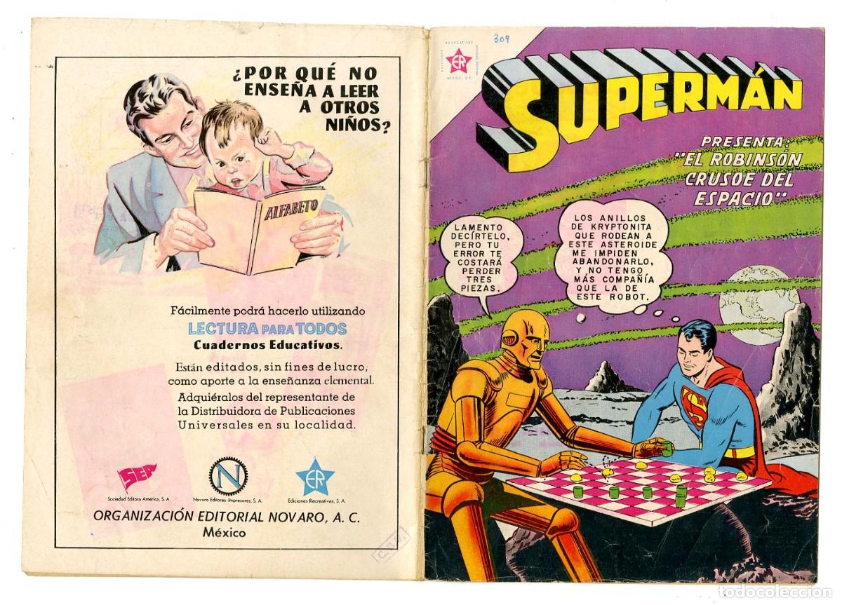 Tebeos: Superm&aacute;n n.309 - Edt Novaro (B7) - Foto 1