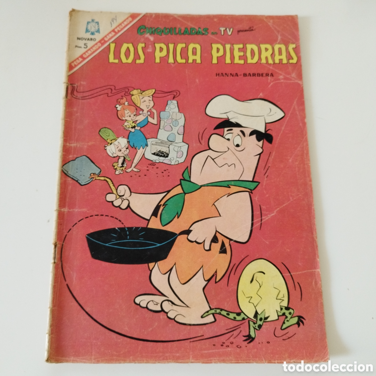Tebeos: CHIQUILLADAS EN TV / LOS PICAPIEDRAS / # 194 / HANNA-BARBERA / ED. NOVARO /