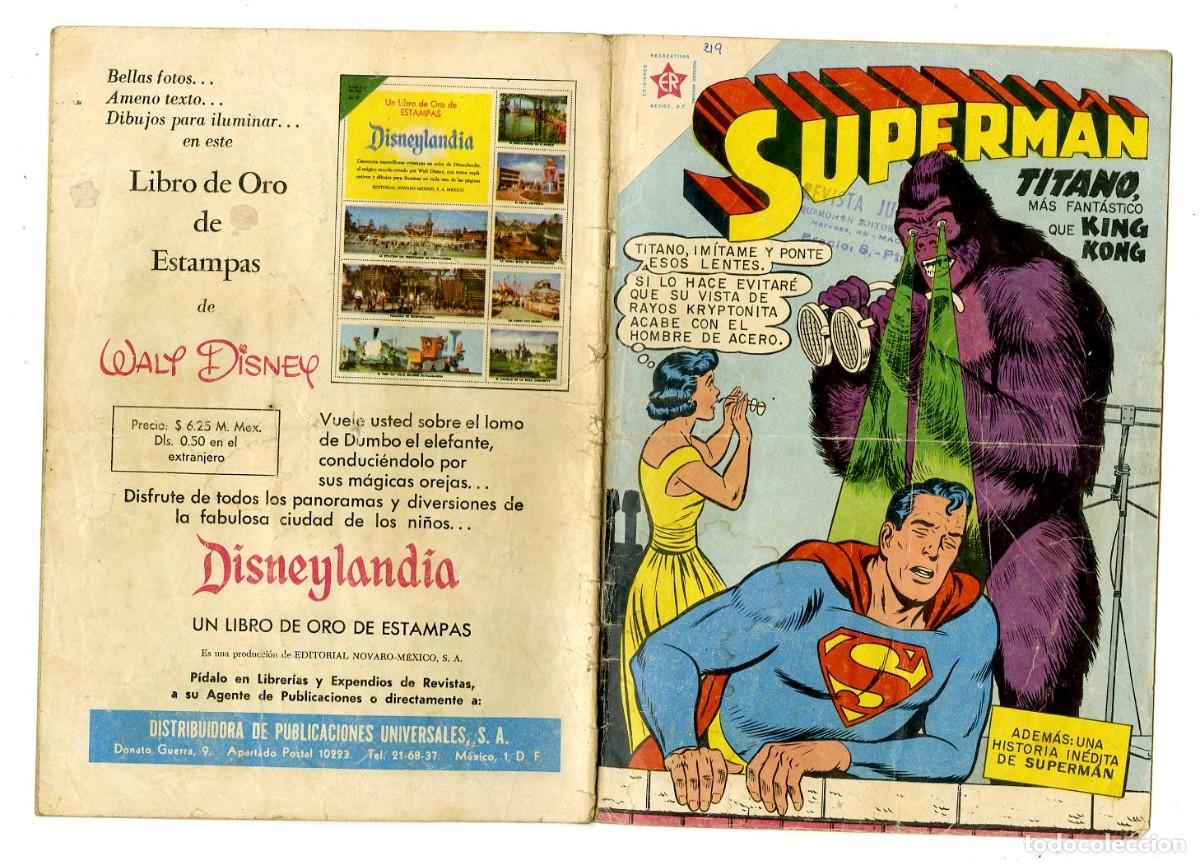 Tebeos: Superm&aacute;n n.219 - Edt Novaro (B7) - Foto 1