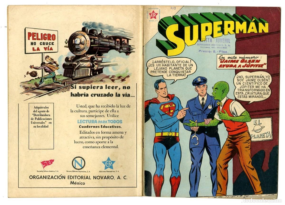 Tebeos: Superm&aacute;n n.213 - Edt Novaro (B8) - Foto 1
