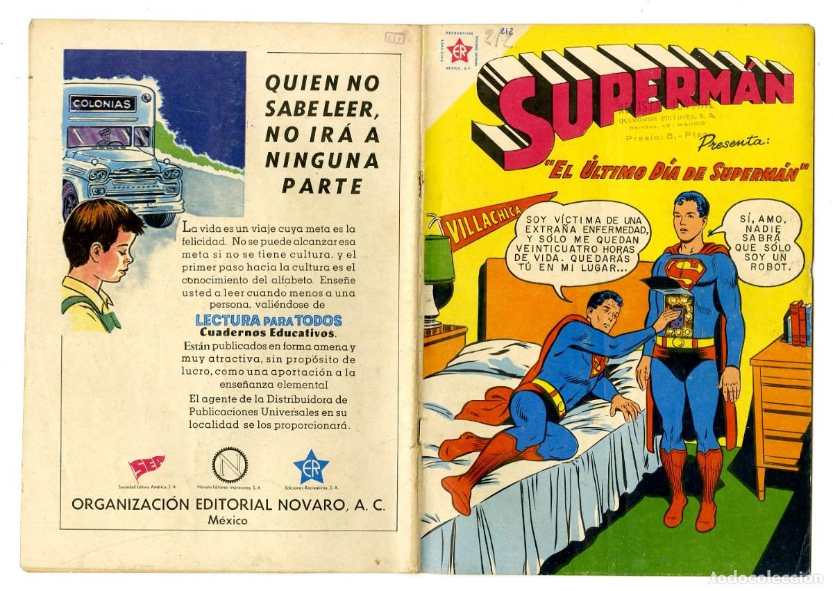 Tebeos: Superm&aacute;n n.212 - Edt Novaro (B8) - Foto 1