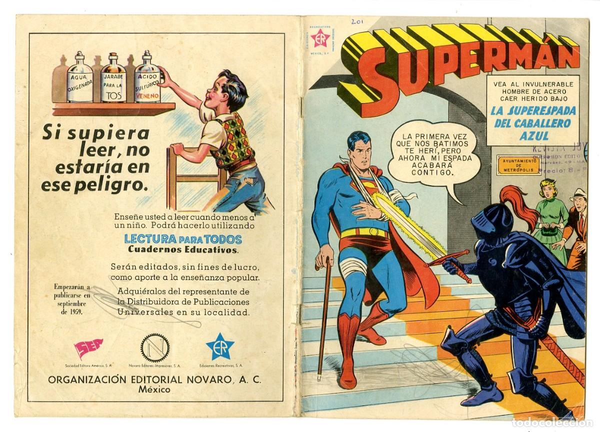 Tebeos: Superm&aacute;n n.201 - Edt Novaro (B8) - Foto 1