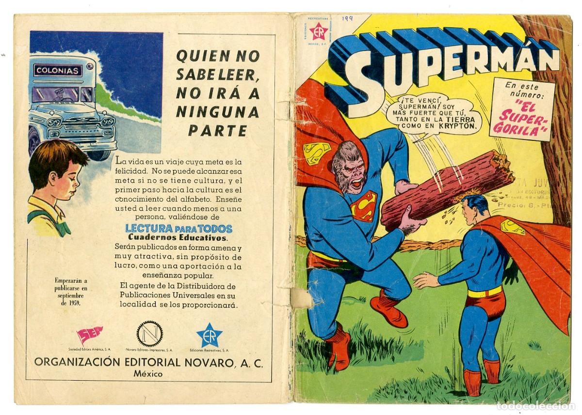 Tebeos: Superm&aacute;n n.199 - Edt Novaro (B8) - Foto 1