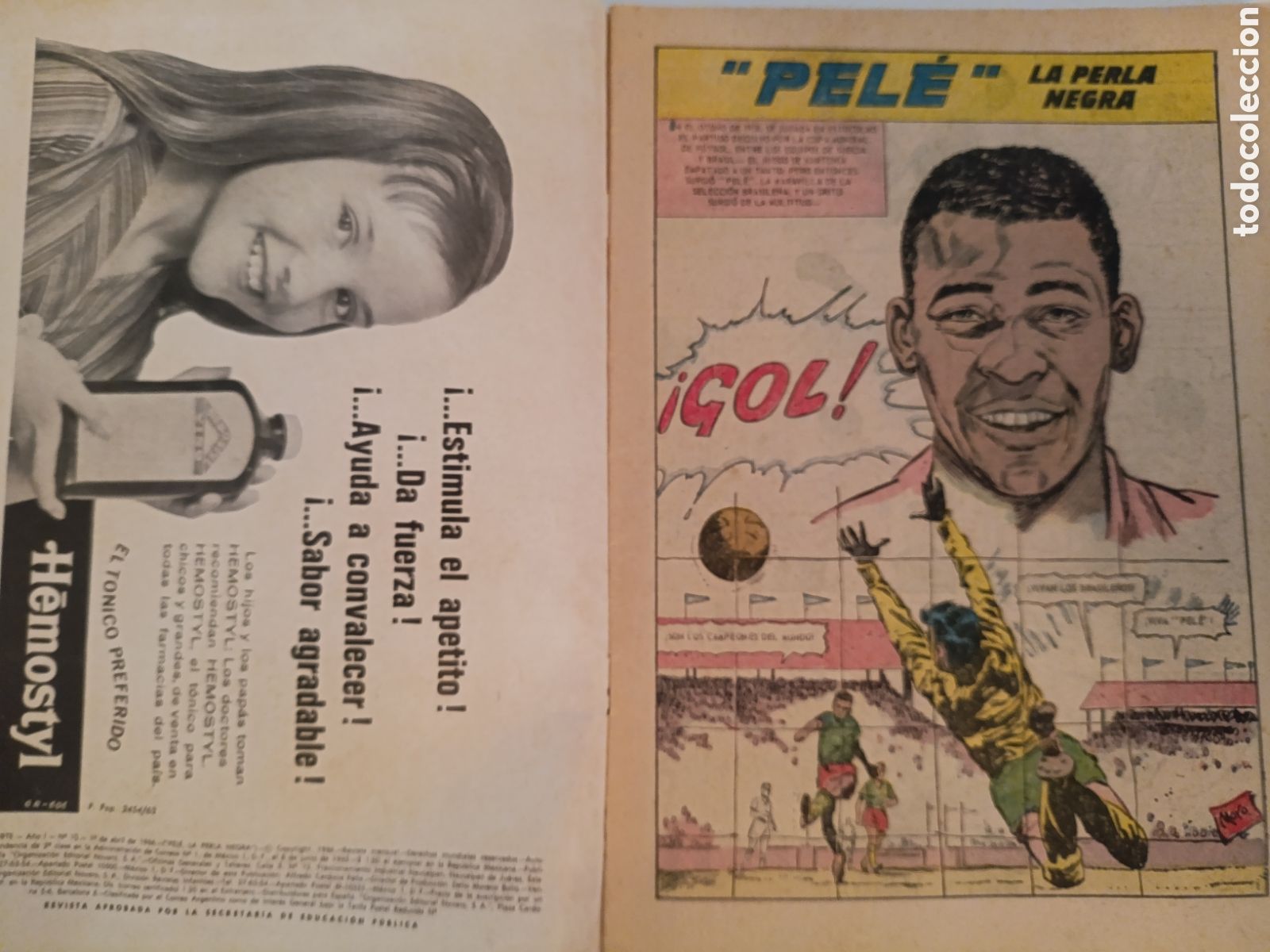 Tebeos: Estrellas del deporte .PELE.1966 - Foto 2