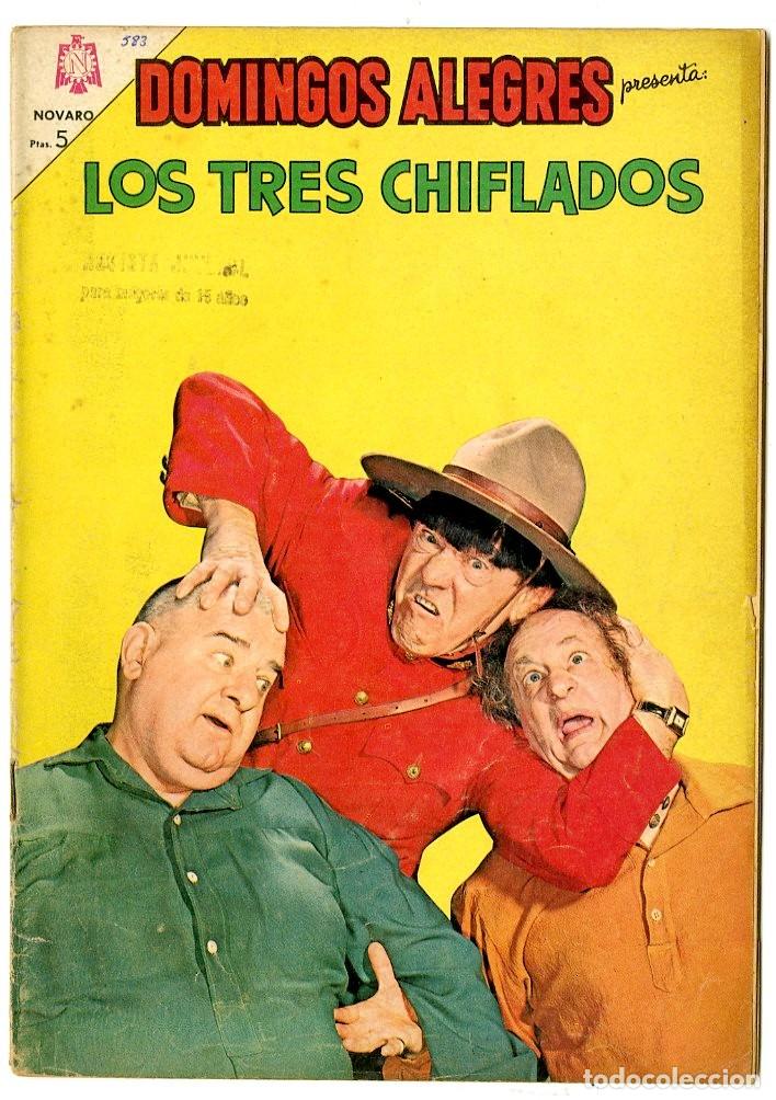 Tebeos: Domingos Alegres - Los Tres Chiflados n.583 - Novaro (B13) - Foto 1