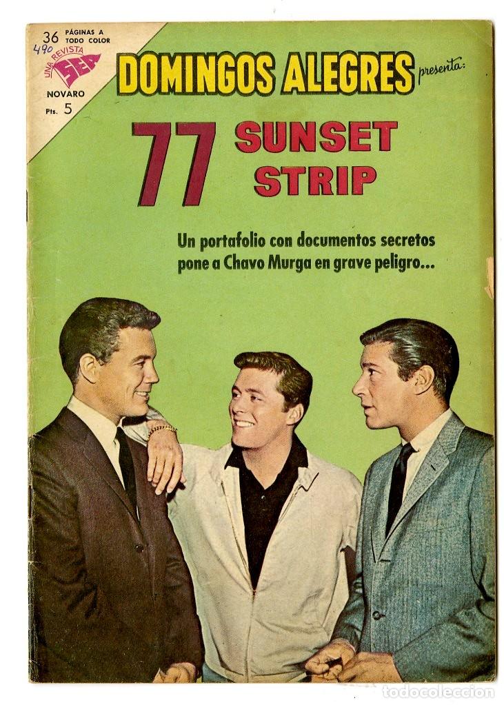 Tebeos: Domingos Alegres - 77 Sunset Strip n.490 - Novaro (B13) - Foto 1