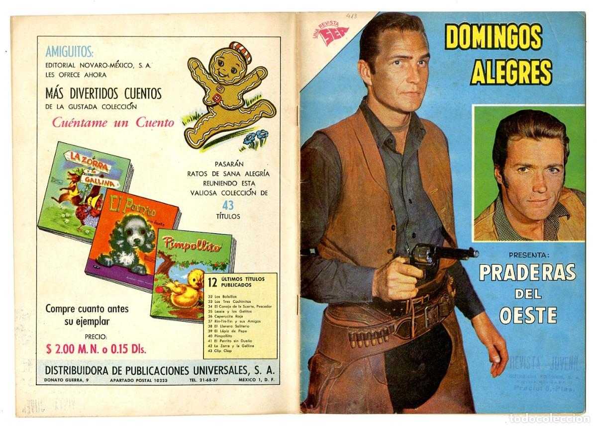 Tebeos: Domingos Alegres - Praderas del Oeste n.415 - Novaro (B13) - Foto 1