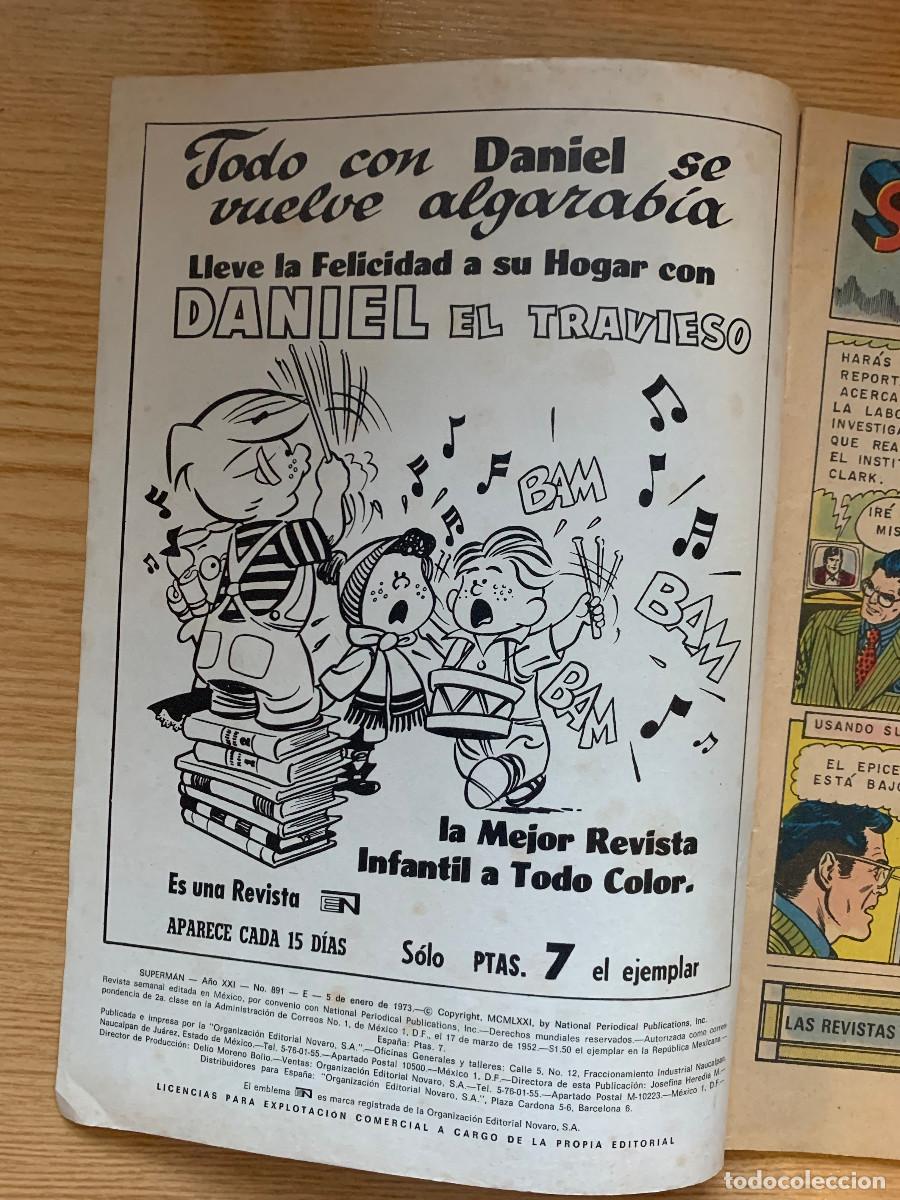 Tebeos: Superman n&ordm; 891 - Buen Estado - Foto 2