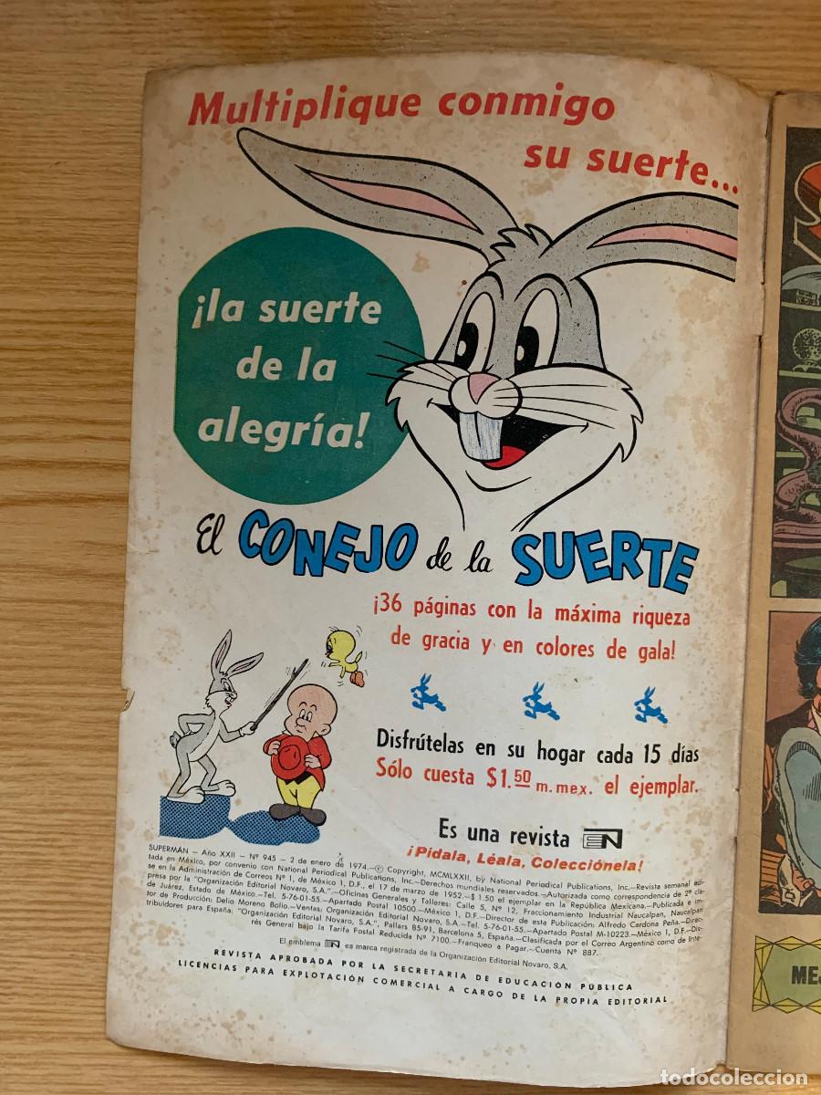 Tebeos: Superman n&ordm; 945 - Estado Normal / Bueno - Foto 2