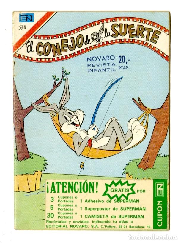 Tebeos: El Conejo de la Suerte n.538 - Novaro (B28) - Foto 1