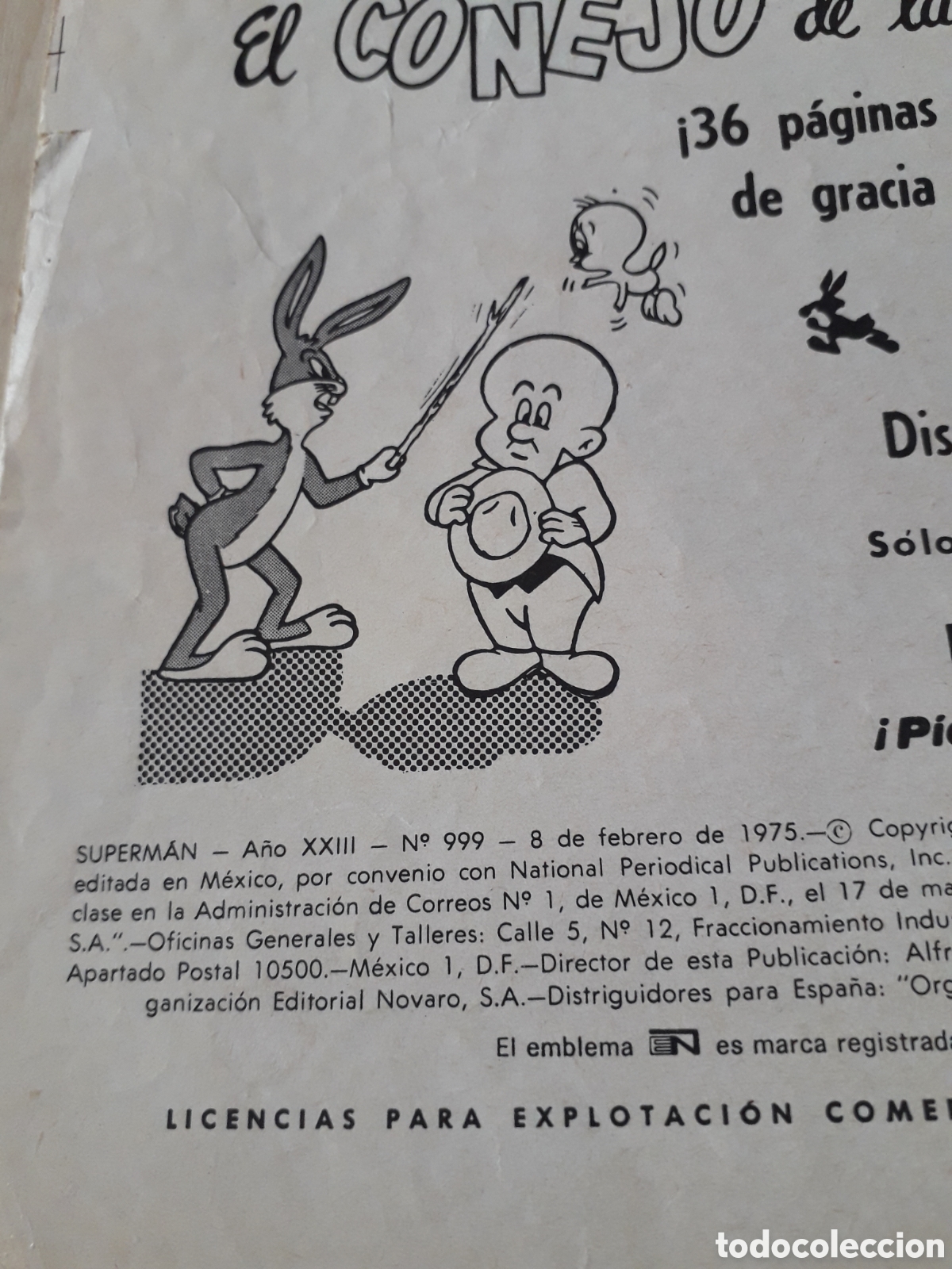 Tebeos: SUPERMAN N&Uacute;MERO 999. ED NOVARO - Foto 3