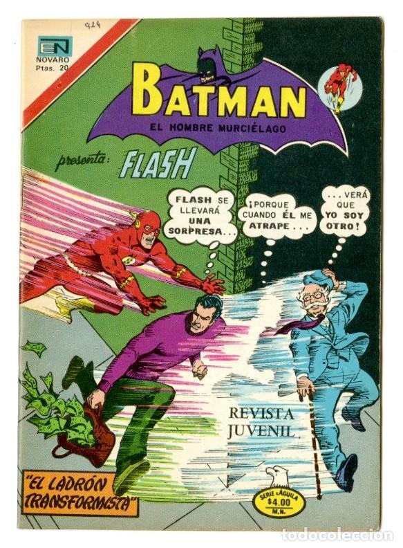Tebeos: Batman -Flash: El Ladr&oacute;n Transformista n.924- Novaro (B31) - Foto 1