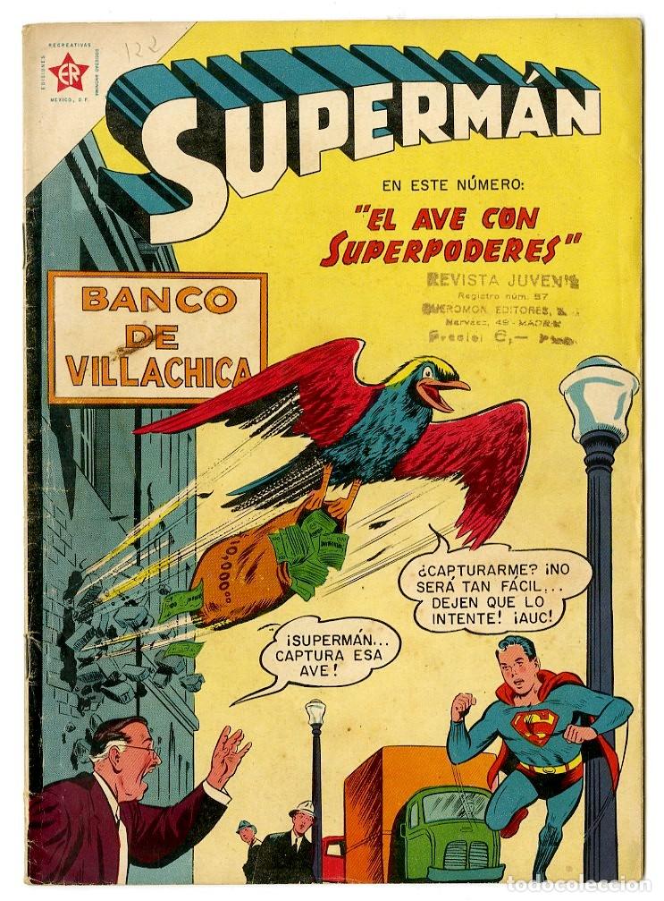 Tebeos: Superm&aacute;n - El Ave con Superpoderes n.122 - Edt Novaro (B7) - Foto 1
