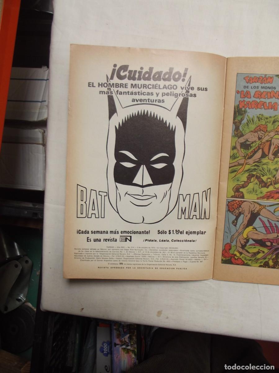 Tebeos: TARZAN DE LOS MONOS N&ordm; 314 EDITORIA NOVARO - Foto 2