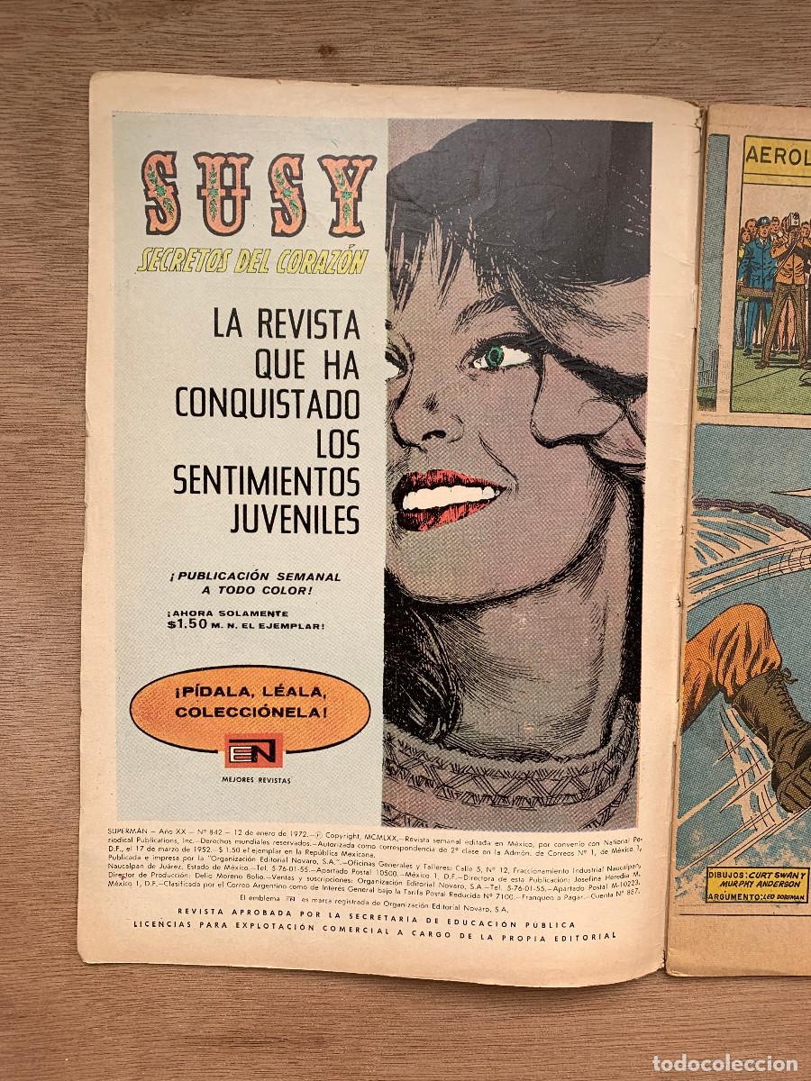 Tebeos: Superman n&ordm; 842 - Buen Estado - Foto 2