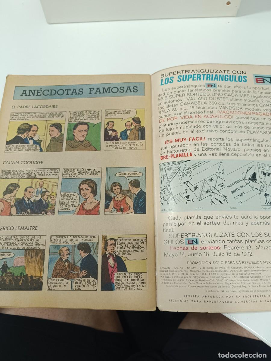 Tebeos: Batman NUMERO 619 Novaro - Foto 5