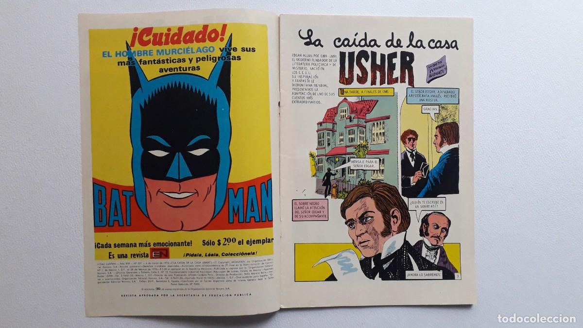 Tebeos: Inconseguible!! - La ca&iacute;da de la casa Usher - Vidas Ilustres n&deg; 331 - original editorial Novaro - Foto 2