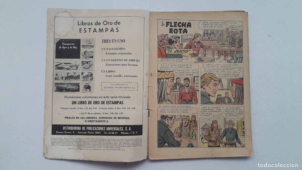 Tebeos: Domingos alegres n&deg; 437 (1962) - La Flecha Rota! - original editorial Novaro - Foto 2