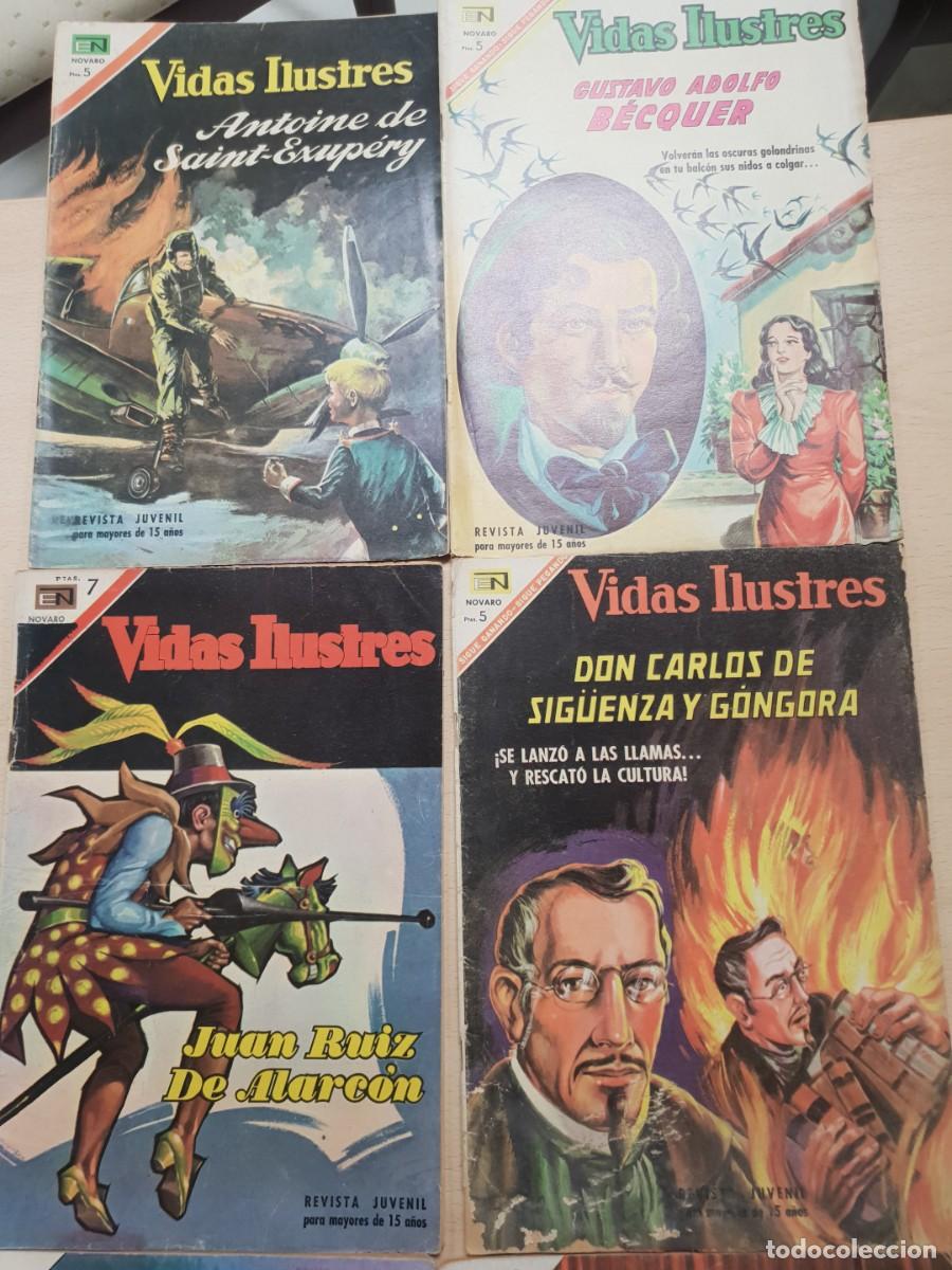 Tebeos: Vidas ilustres novaro 7 ejemplares - Foto 2