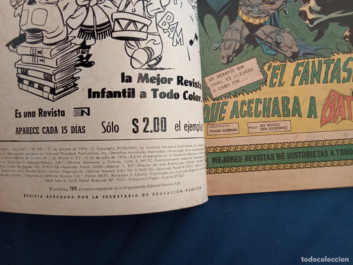 Tebeos: Batman n&uacute;mero 749 Novaro - Foto 4