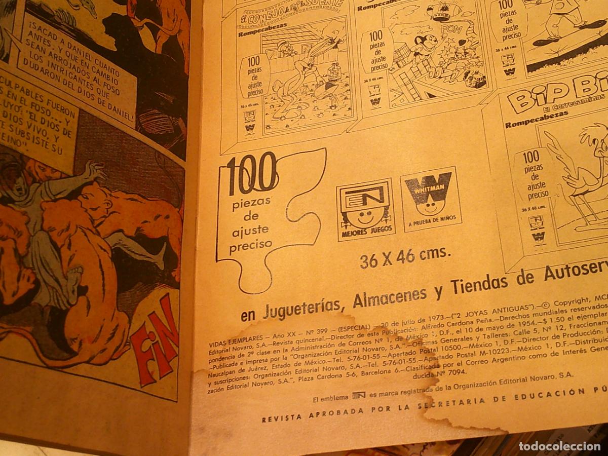 Tebeos: VIDAS EJEMPLARES N&ordm; 399 - NOVARO - Foto 2