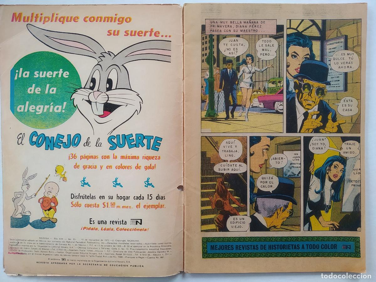 Tebeos: Marvila 201 (1972) - Ed. Novaro - M&eacute;xico - Foto 2