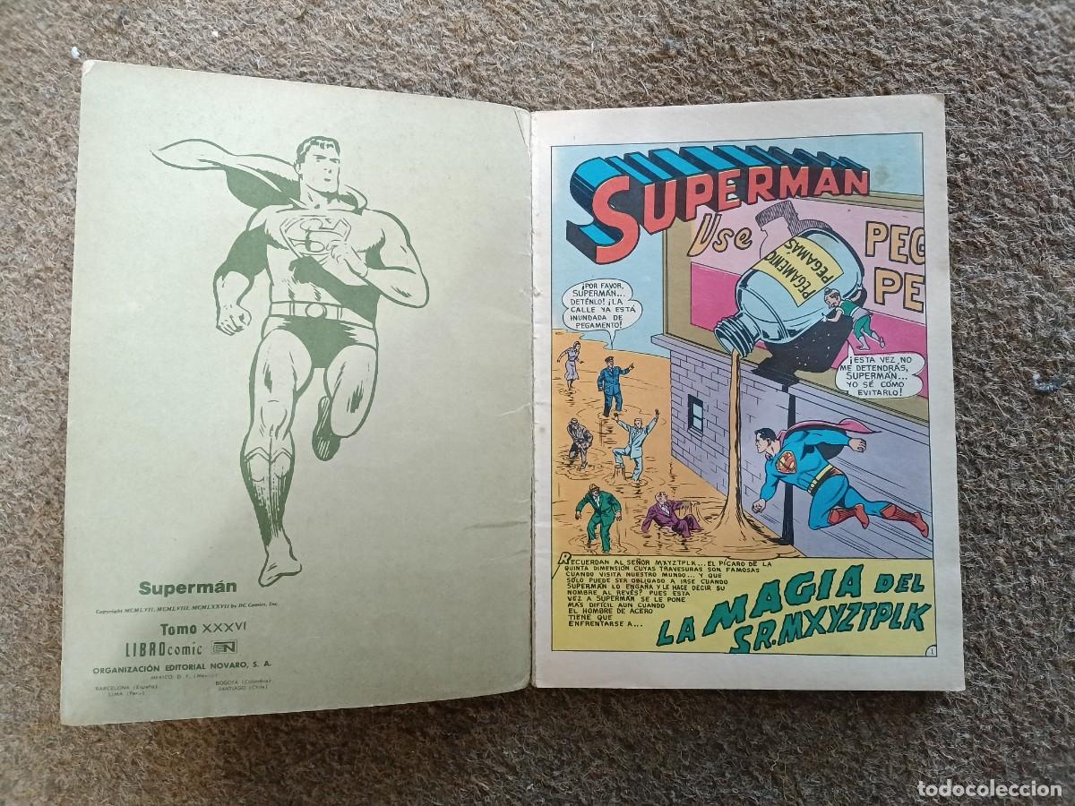 Tebeos: Superm&aacute;n. Libroc&oacute;mic. Novaro. 1977. Tomo 36 - Foto 6