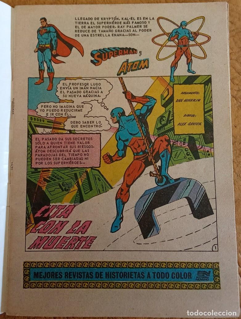 Tebeos: Superman y Atom 1475 (1984 Novaro) DC Comics presents 51 - Foto 2