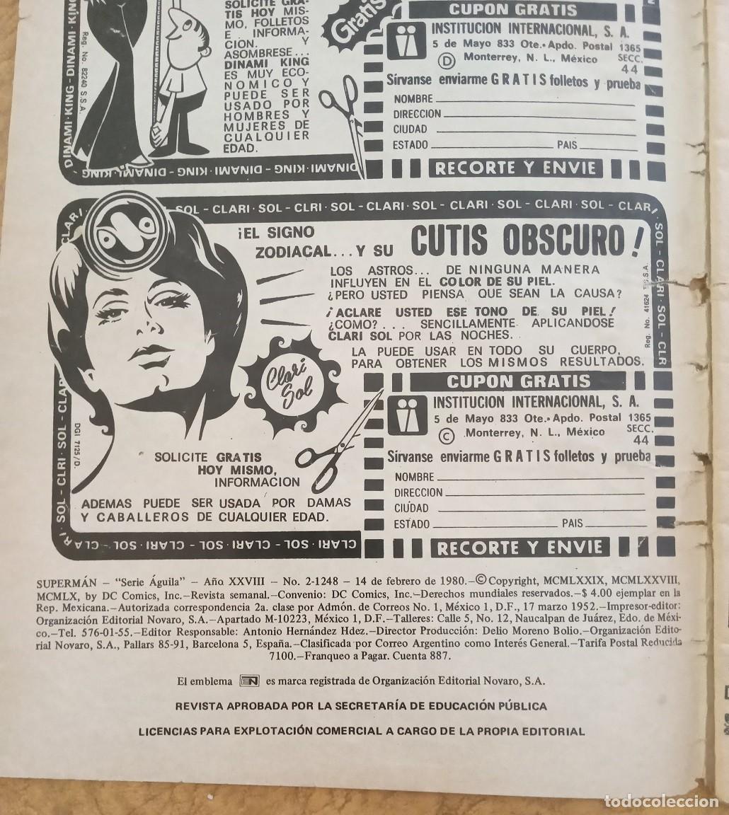 Tebeos: Superman 1248 (1980 Novaro) DC Comics presents 2 - Foto 4