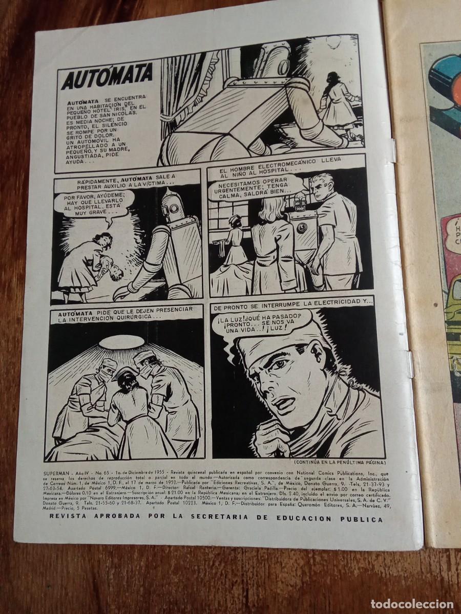 Tebeos: Superman 65 Editorial Novaro. Excelente. - Foto 4