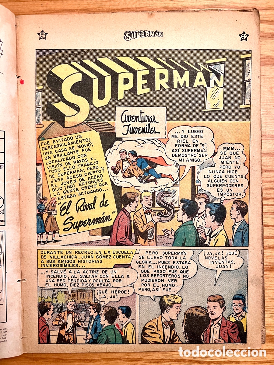 Tebeos: Superman n&ordm;187 1959. El rebelde superperro - Foto 2