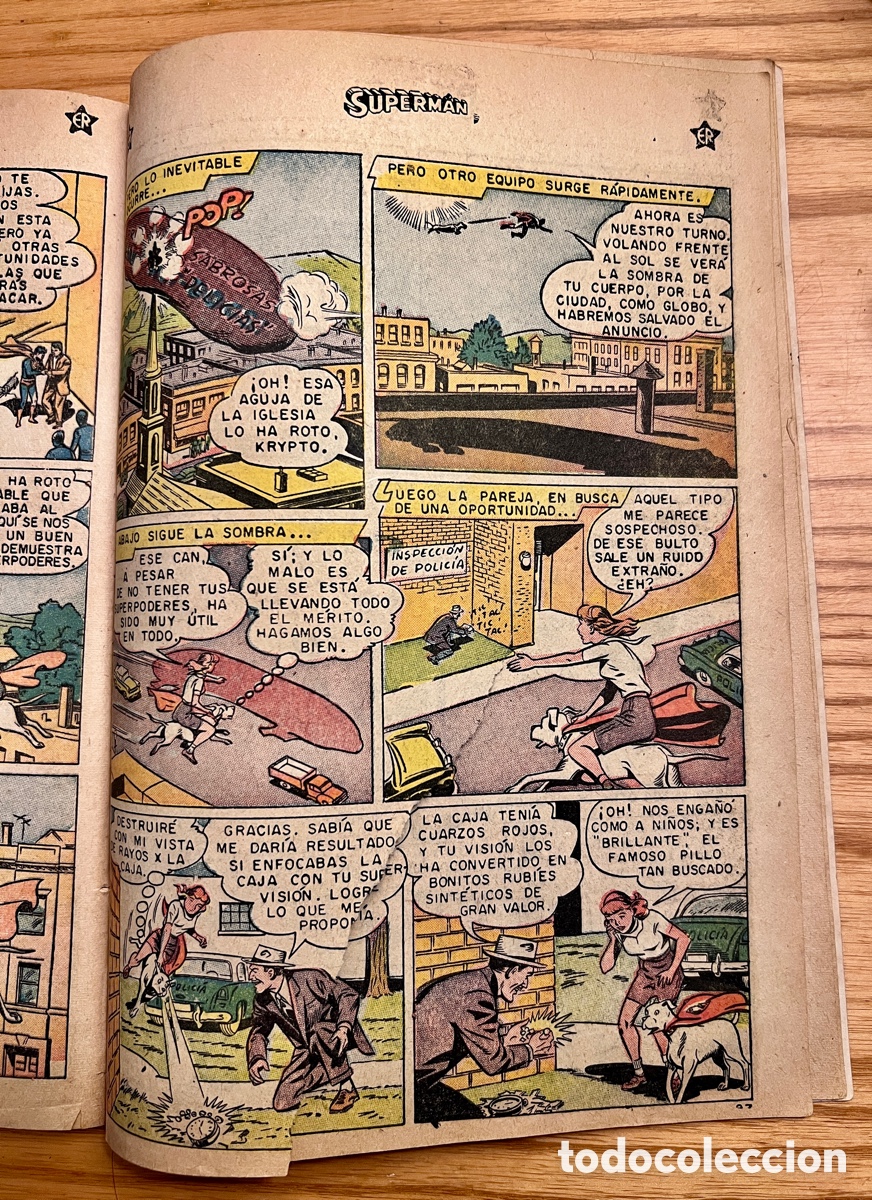 Tebeos: Superman n&ordm;187 1959. El rebelde superperro - Foto 6