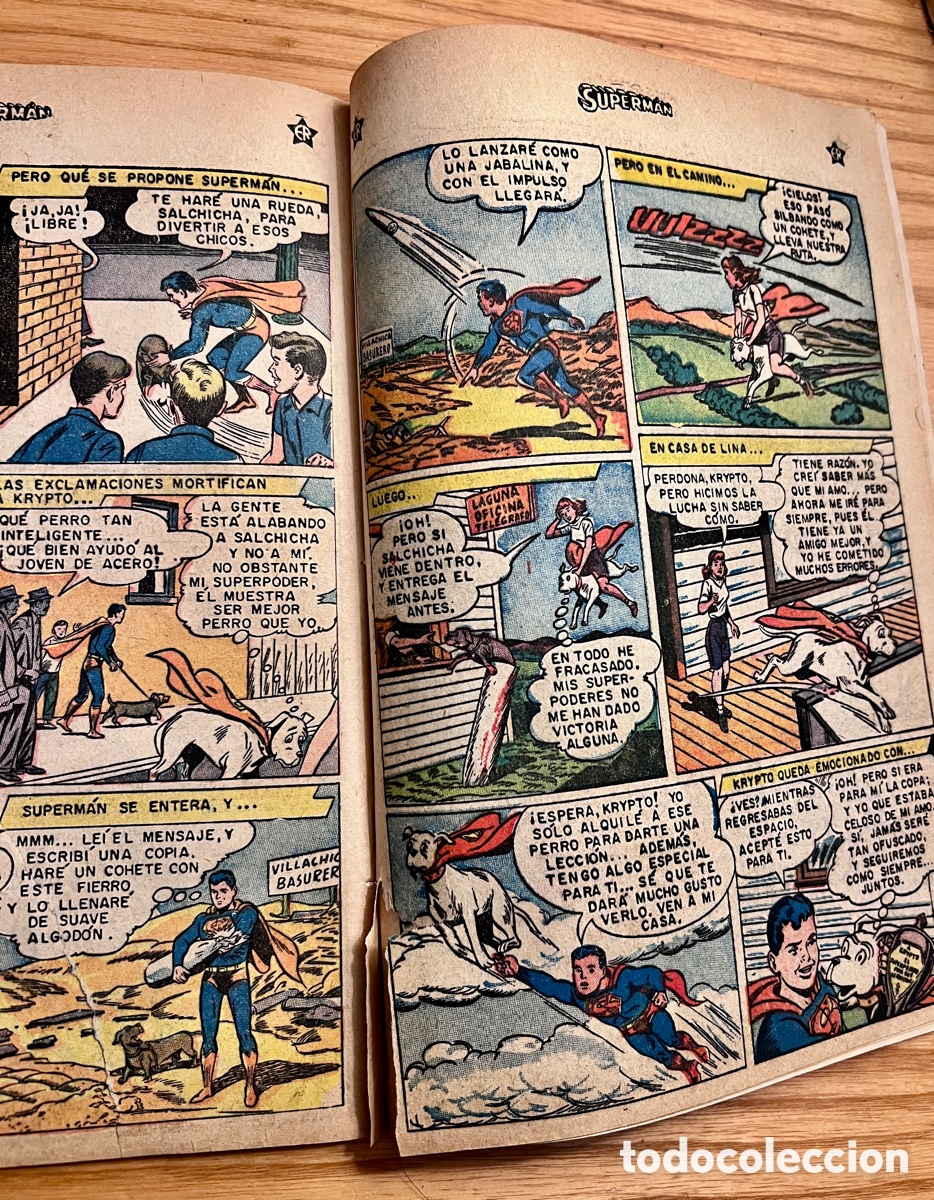 Tebeos: Superman n&ordm;187 1959. El rebelde superperro - Foto 7
