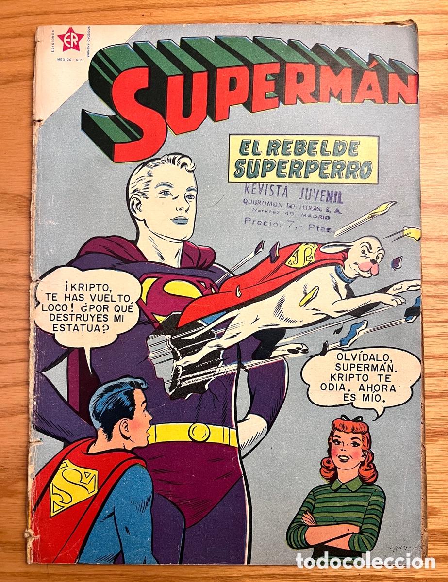 Tebeos: Superman n&ordm;187 1959. El rebelde superperro - Foto 1