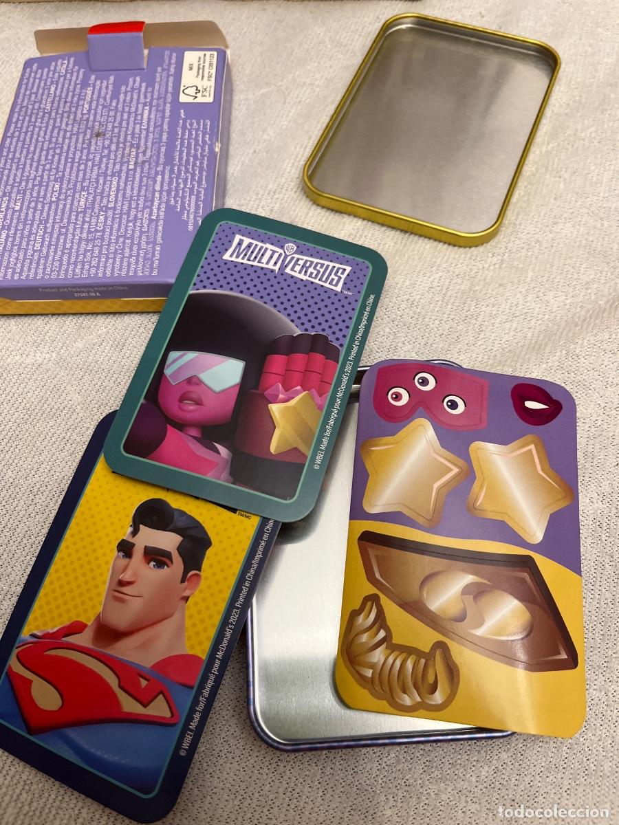 Tebeos: Lata y pegatinas Superman MultiVersus - Foto 4