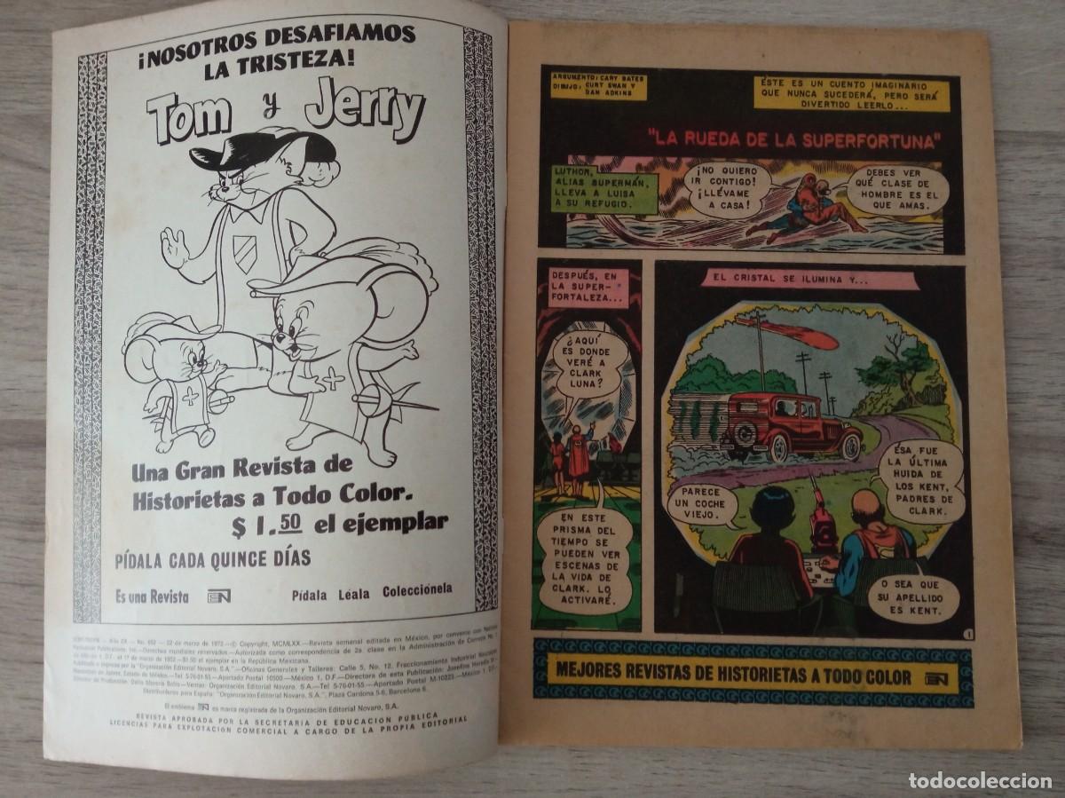 Tebeos: SUPERMAN, N&ordm; 852, NOVARO - Foto 2