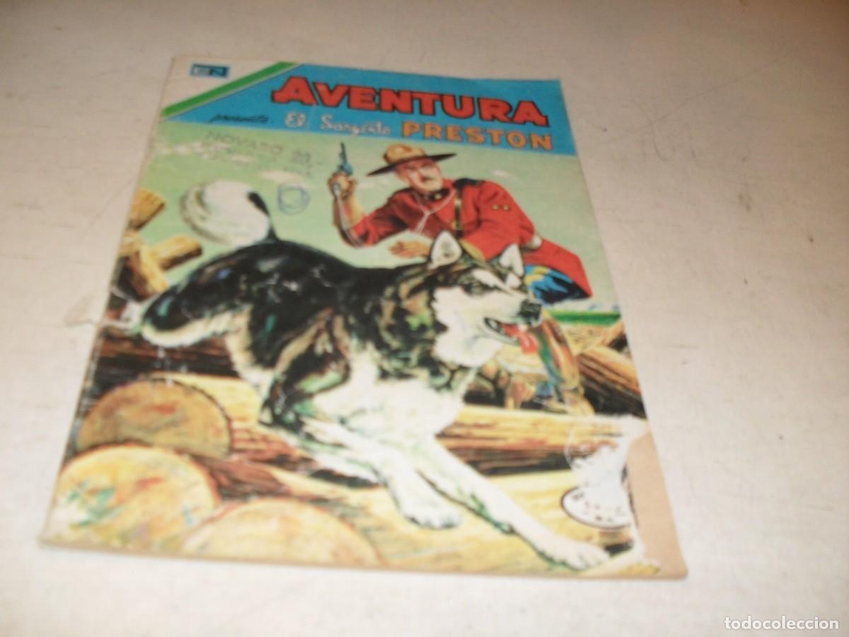 Tebeos: AVENTURA N&ordm; 885,EL SARGENTO PRESTON,Y EL IMPOSTOR.DE 947,NOVARO,1954
